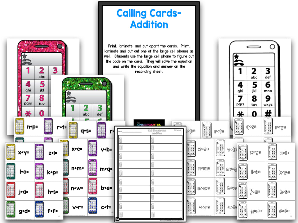 Call Me Maybe: Cell Phone Addition and Subtraction