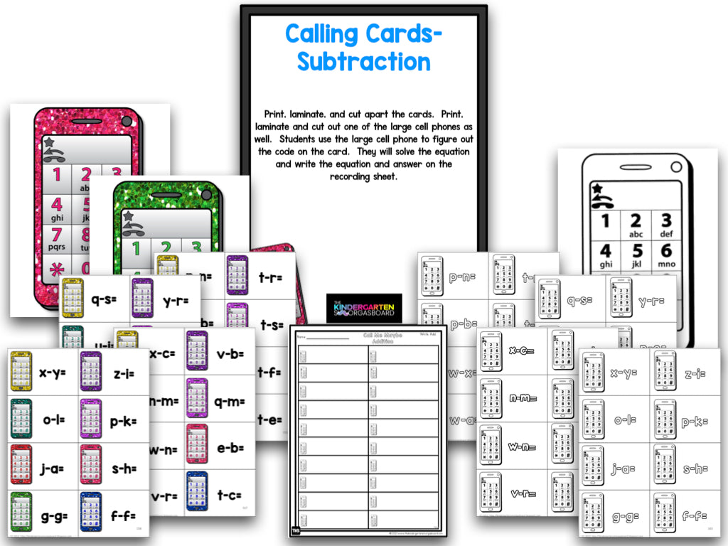 Call Me Maybe: Cell Phone Addition and Subtraction