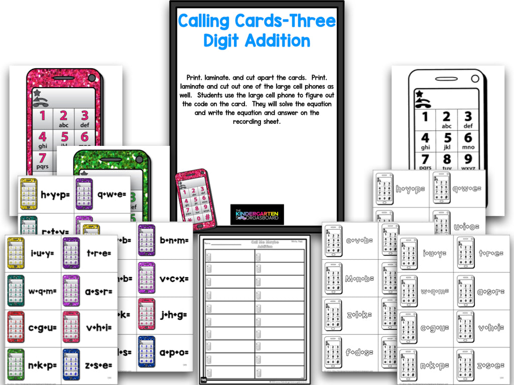 Call Me Maybe: Cell Phone Addition and Subtraction