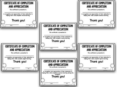 End Of Year Certificates - Freebie