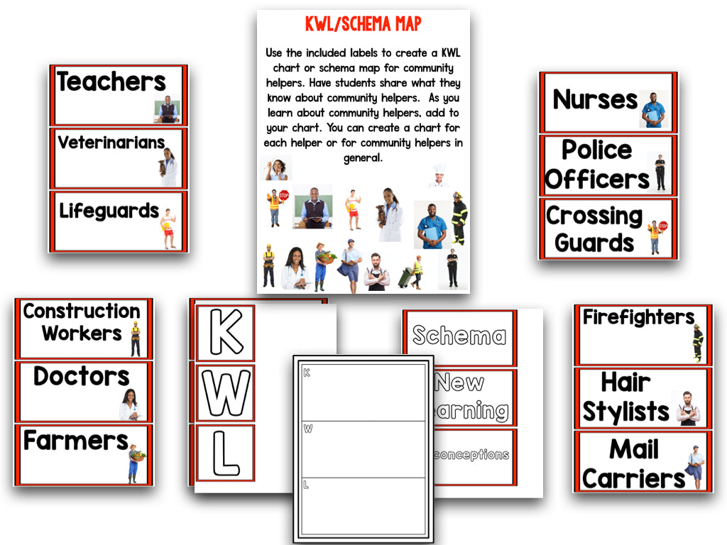 Community Helper Graph Community Helpers Chart For Kids