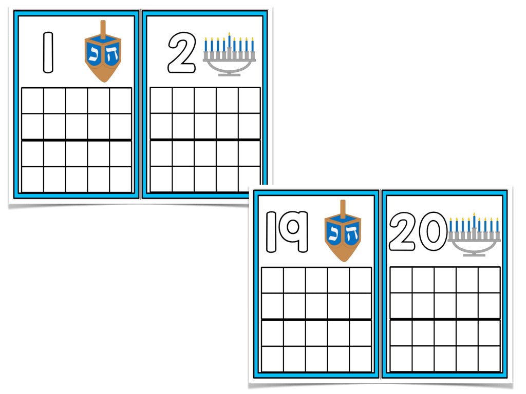 December Ten Frame Cards