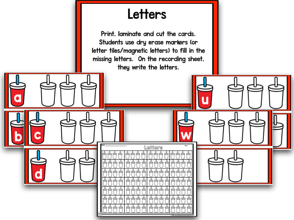 Dining Out! Math & Literacy Centers