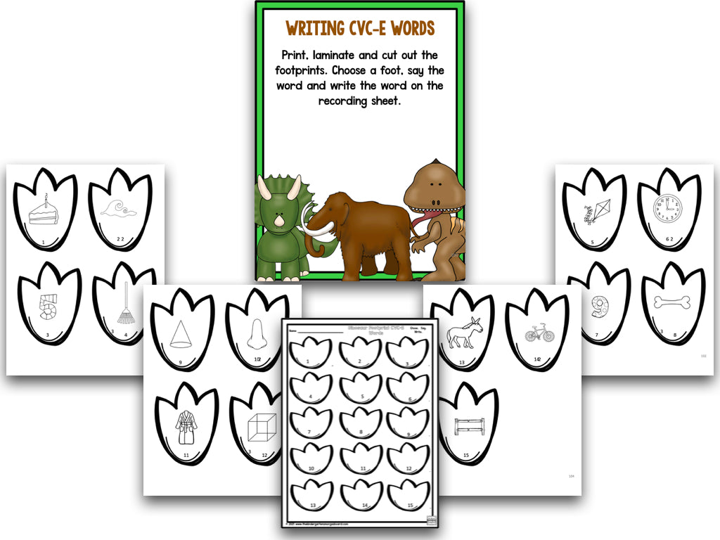 Dinosaurs: Math and Literacy Centers