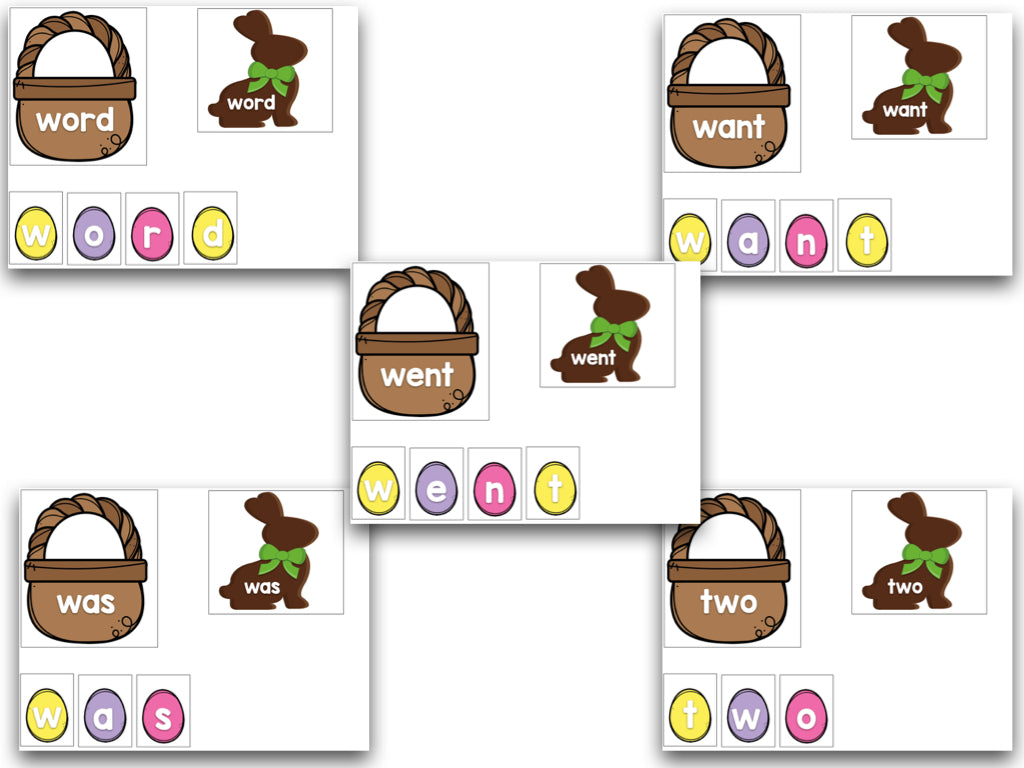 Easter Editable Sight Words