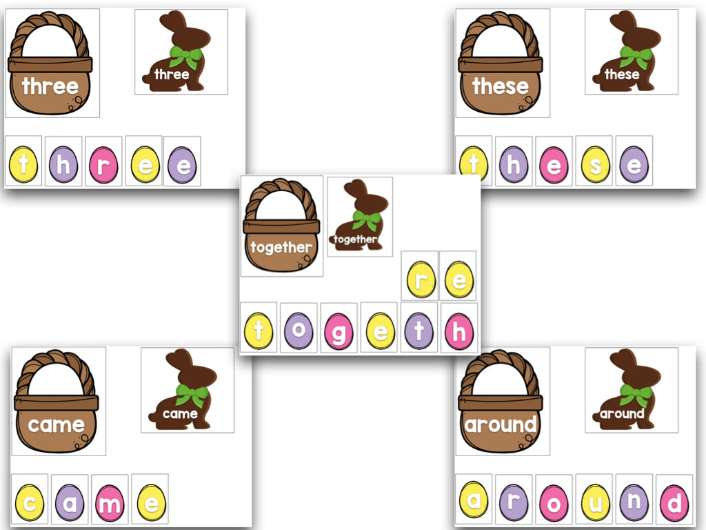 Easter Editable Sight Words