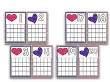 February Ten Frame Cards
