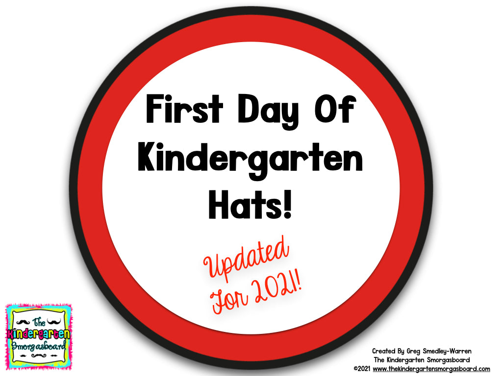 First Day of School Hats for Pre-K, K and 1! – The Kindergarten  Smorgasboard Online Store