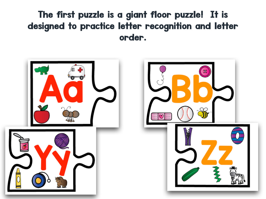 GIANT Letters and Beginning Sounds Floor Puzzles!