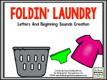 Foldin' Laundry! Letters and Beginning Sounds