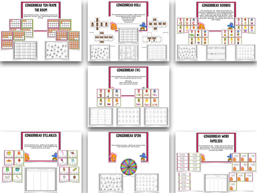 Gingerbread Man: A Math and Literacy Creation