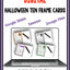 Digital Halloween Ten Frame Cards