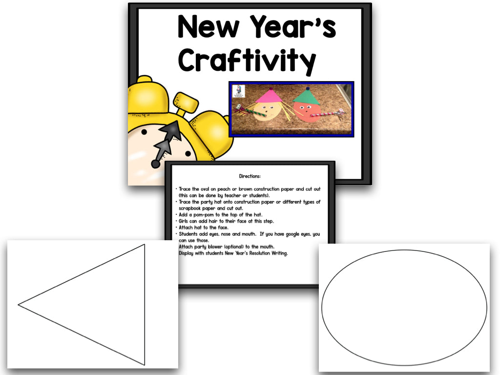 New Year 2024: A Blackline Math, Literacy, and Writing Creation!