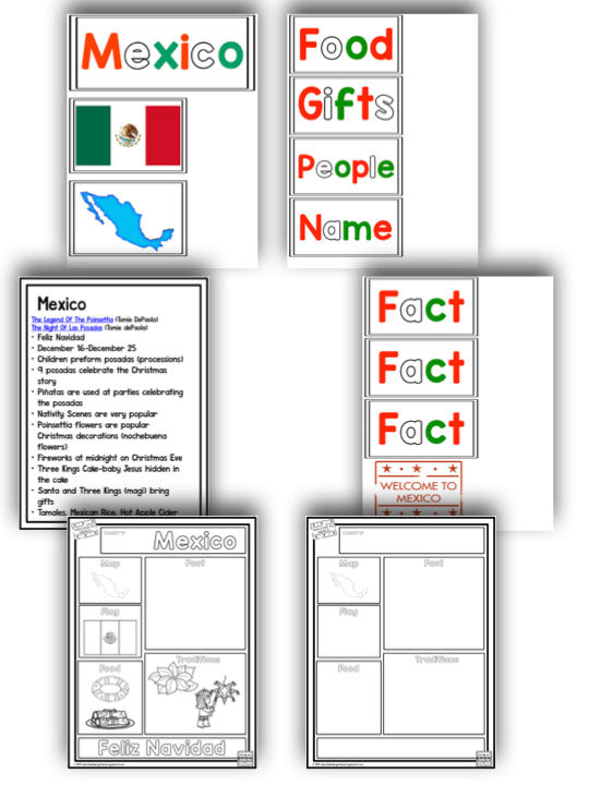 Christmas And Holidays Around the World: An Editable  Research and Writing Project PLUS Centers!