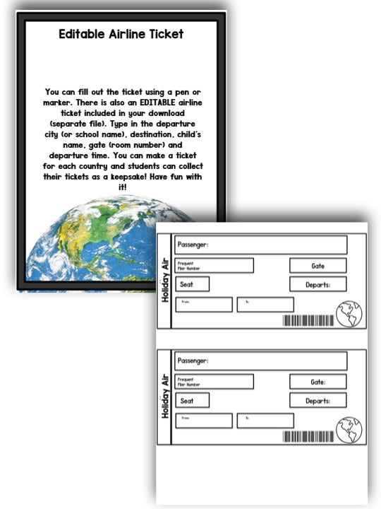 Christmas And Holidays Around the World: An Editable  Research and Writing Project PLUS Centers!