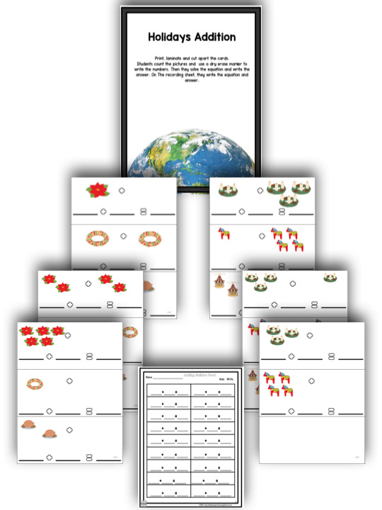 Christmas And Holidays Around the World: An Editable  Research and Writing Project PLUS Centers!