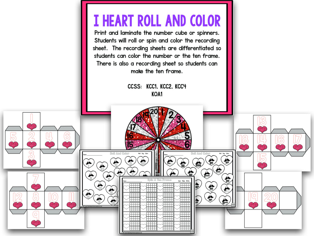 I Heart Valentines Day! Math and Literacy Creation