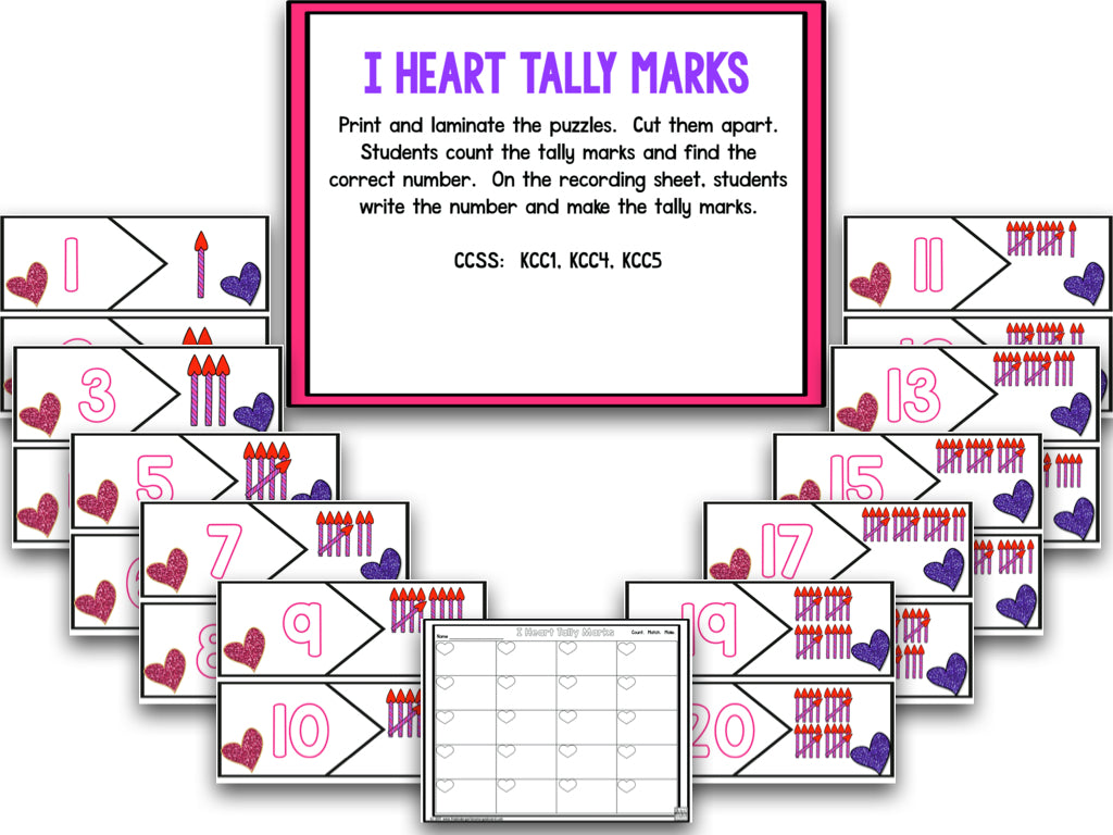 I Heart Valentines Day! Math and Literacy Creation