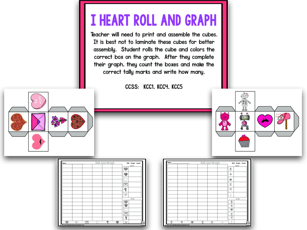 I Heart Valentines Day! Math and Literacy Creation