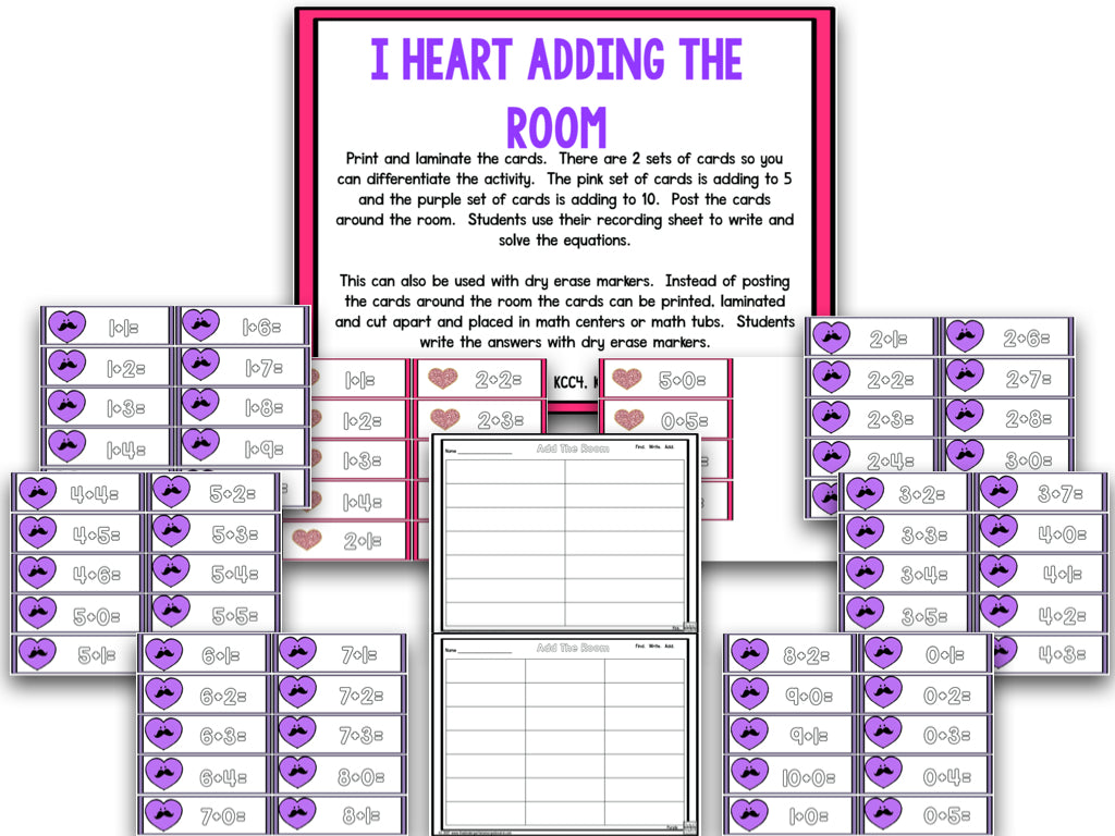 I Heart Valentines Day! Math and Literacy Creation