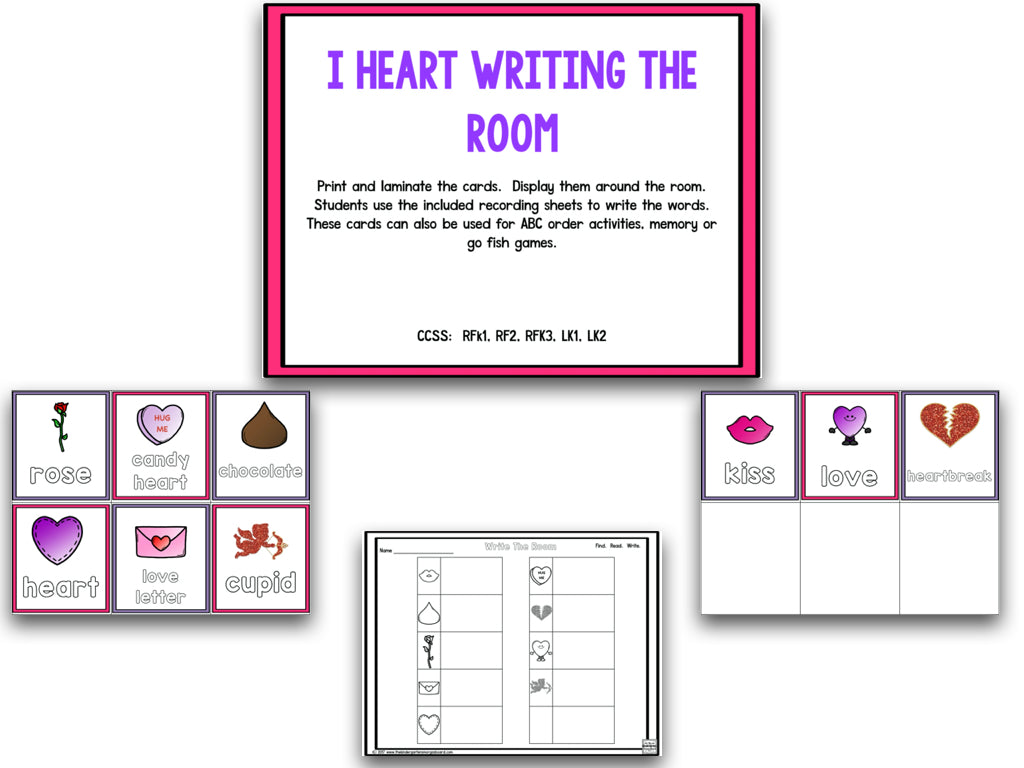 I Heart Valentines Day! Math and Literacy Creation