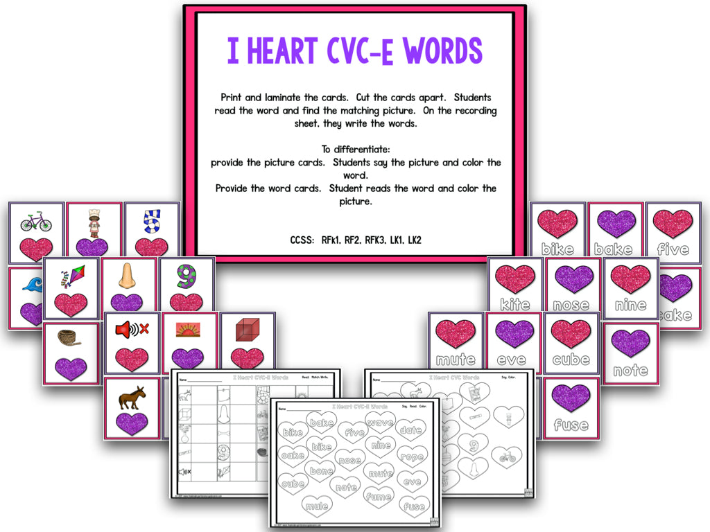 I Heart Valentines Day! Math and Literacy Creation