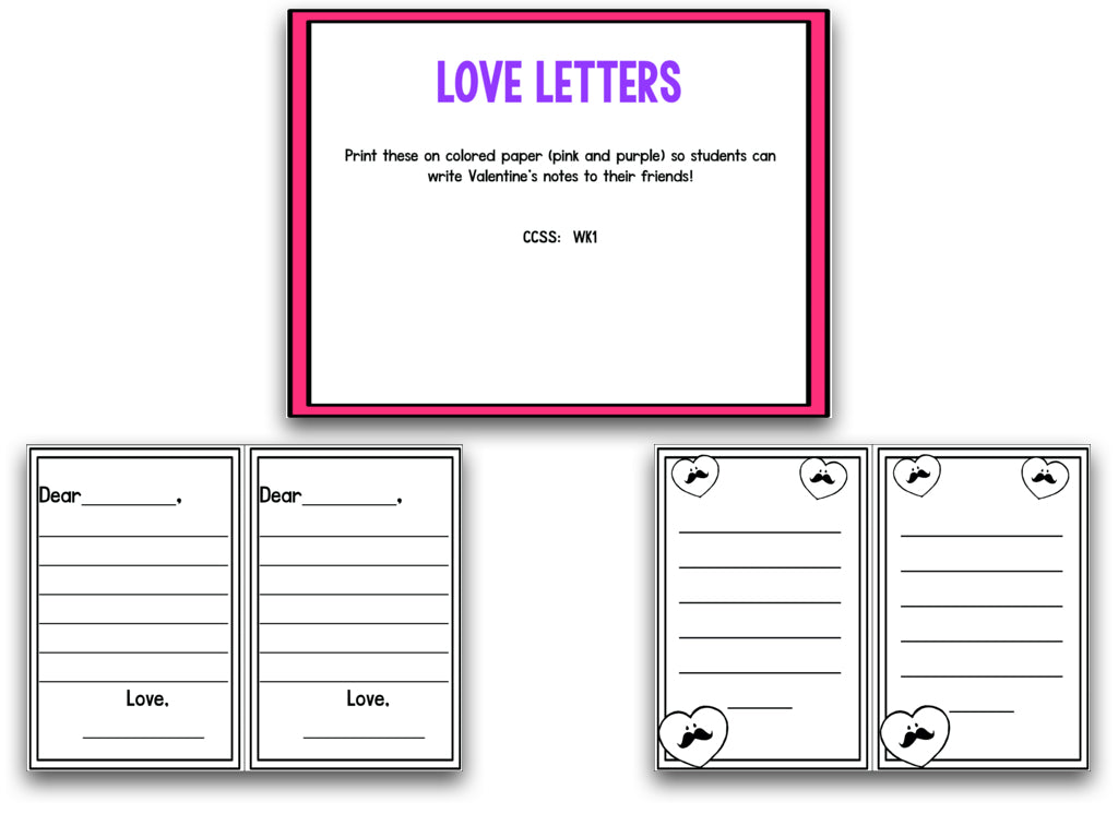 I Heart Valentines Day! Math and Literacy Creation