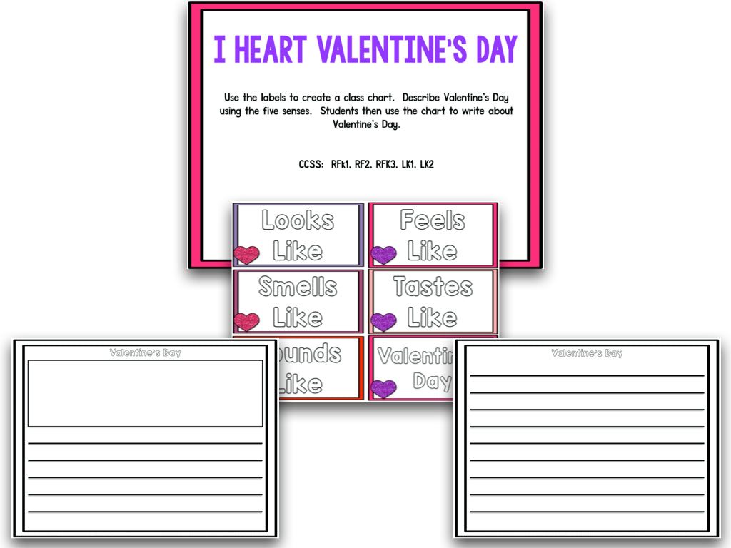 I Heart Valentines Day! Math and Literacy Creation