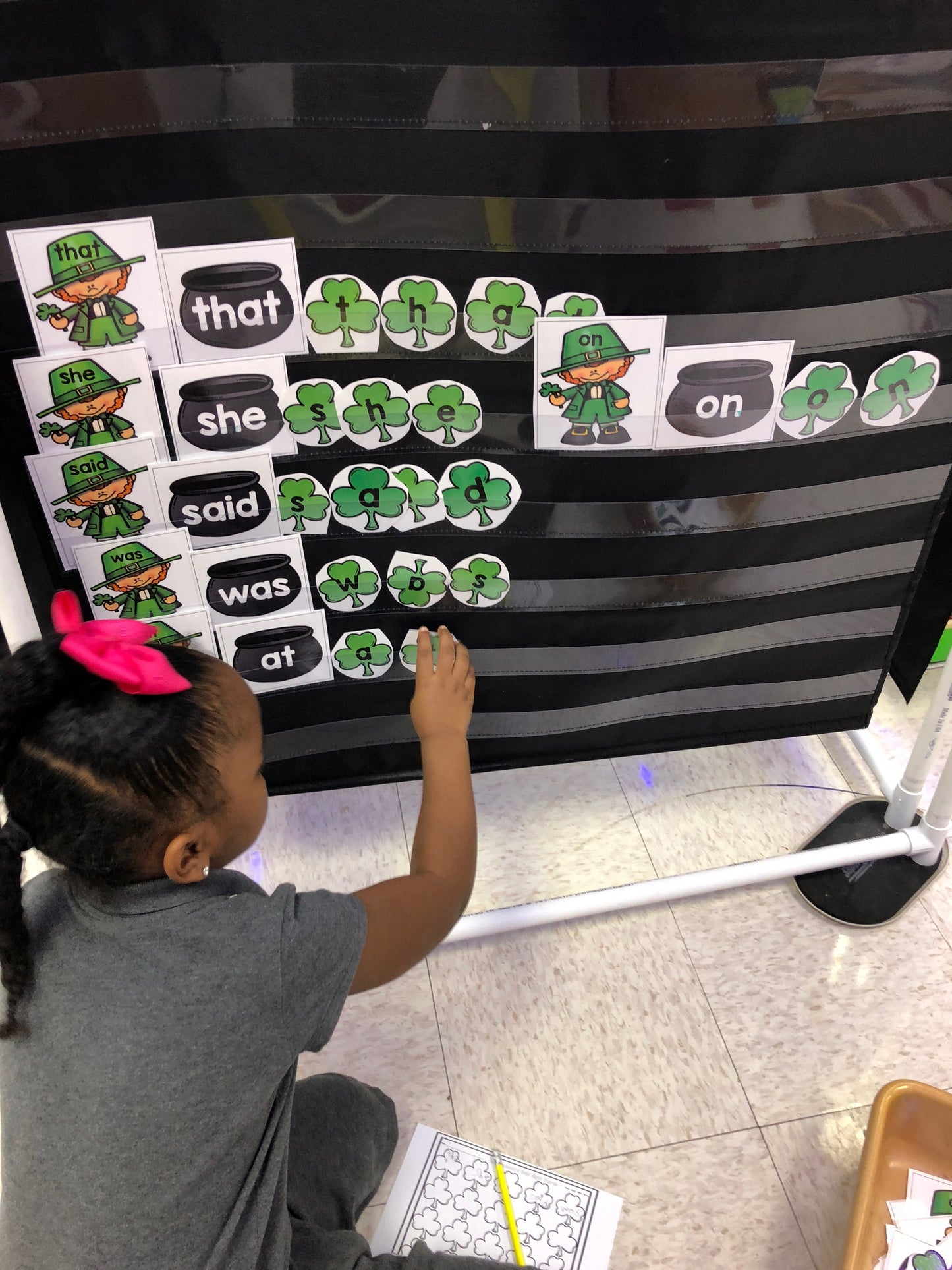 Leprechaun's Shamrock Editable Sight Words