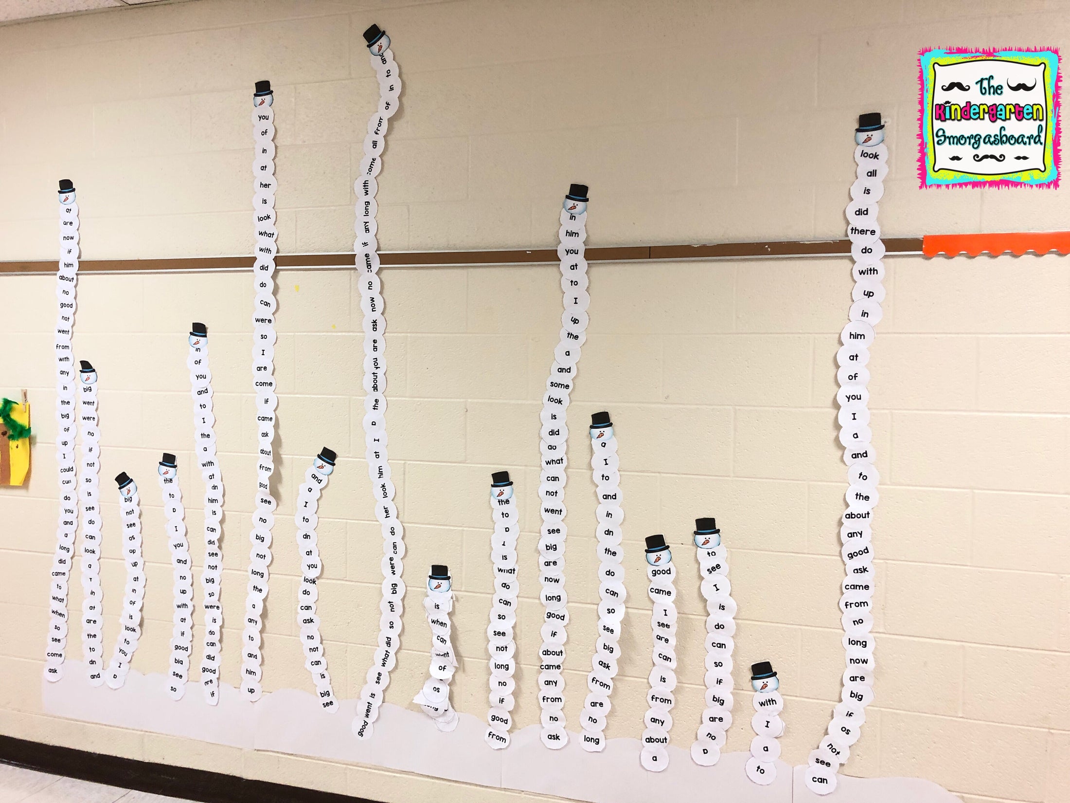 Build a Snowman Editable Sight Words Project – The Kindergarten ...