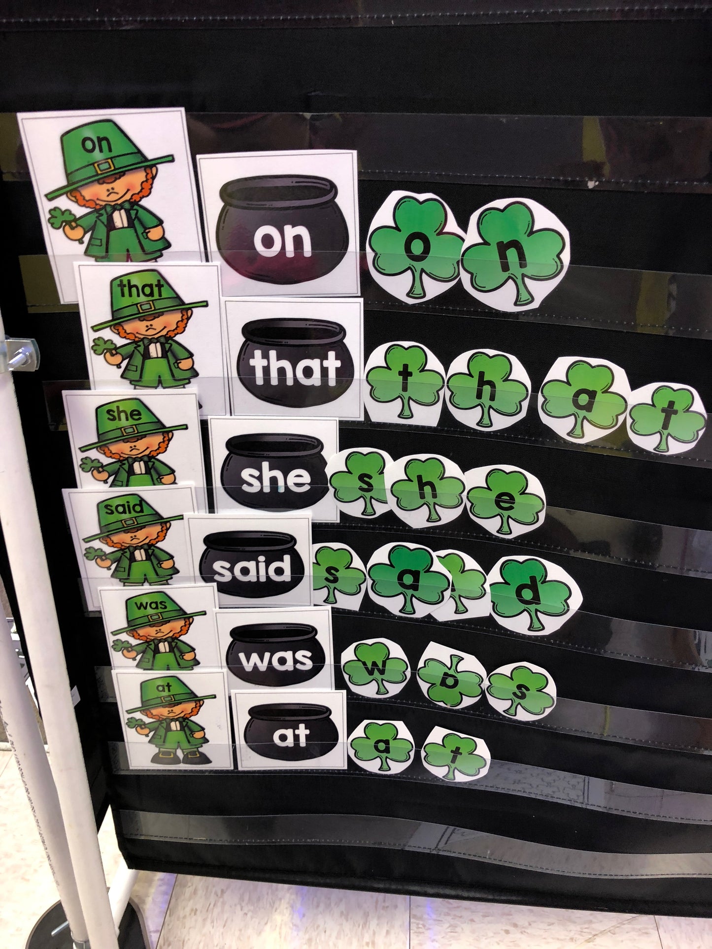 Leprechaun's Shamrock Editable Sight Words