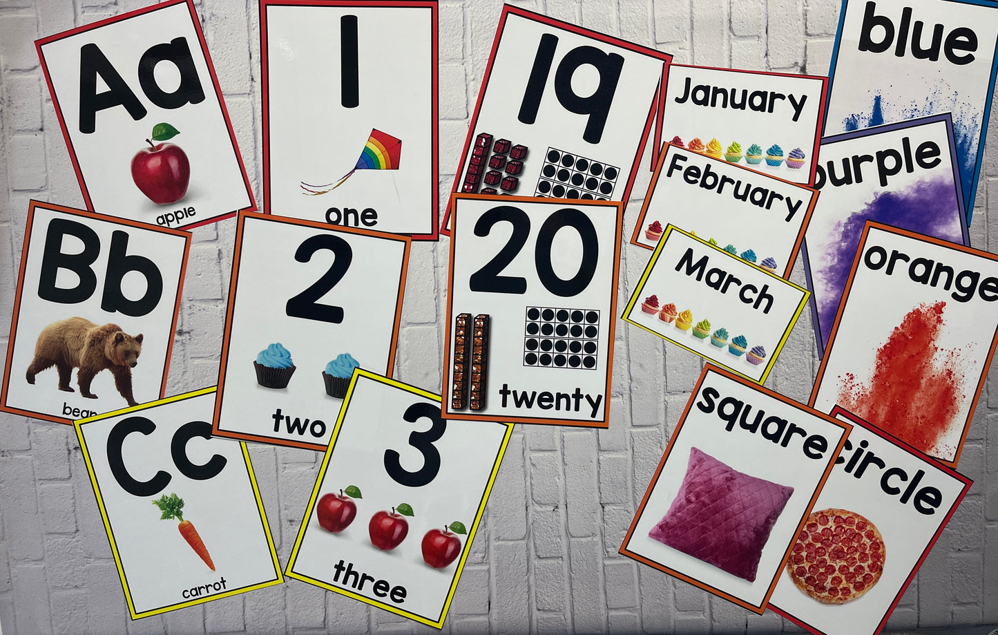 Rainbows Classroom Set Decor: Alphabet, Numbers & More