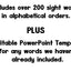 Spring Editable Sight Words