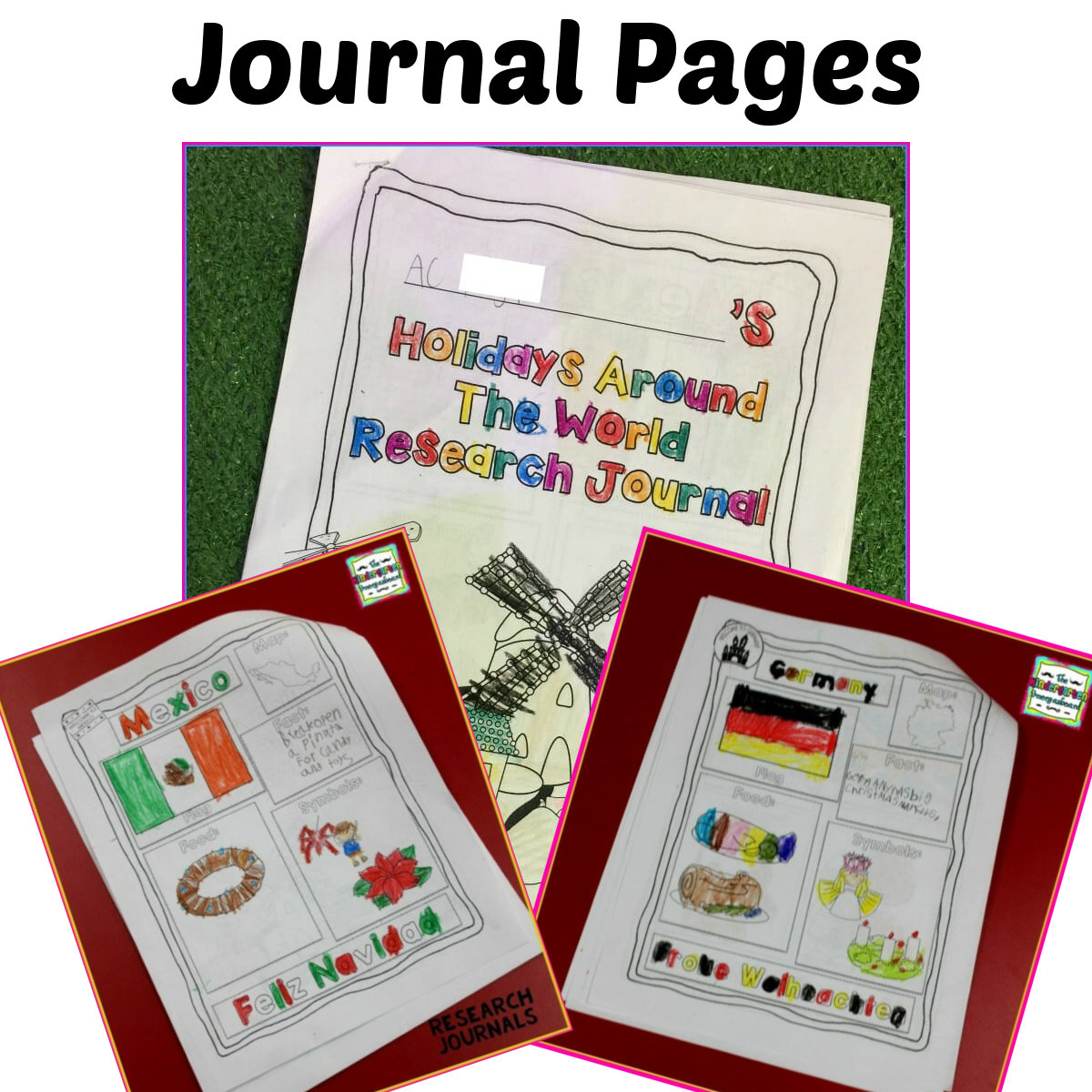 Christmas And Holidays Around the World: An Editable  Research and Writing Project PLUS Centers!