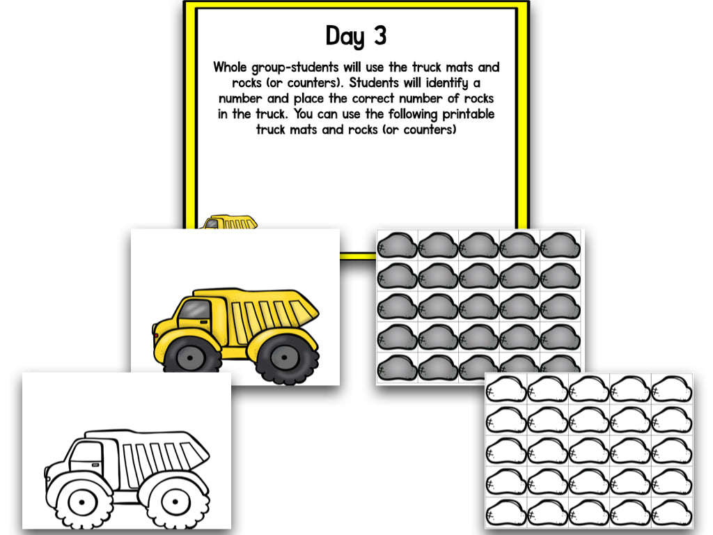 Math It Up! Counting With Trucks – The Kindergarten Smorgasboard Online ...