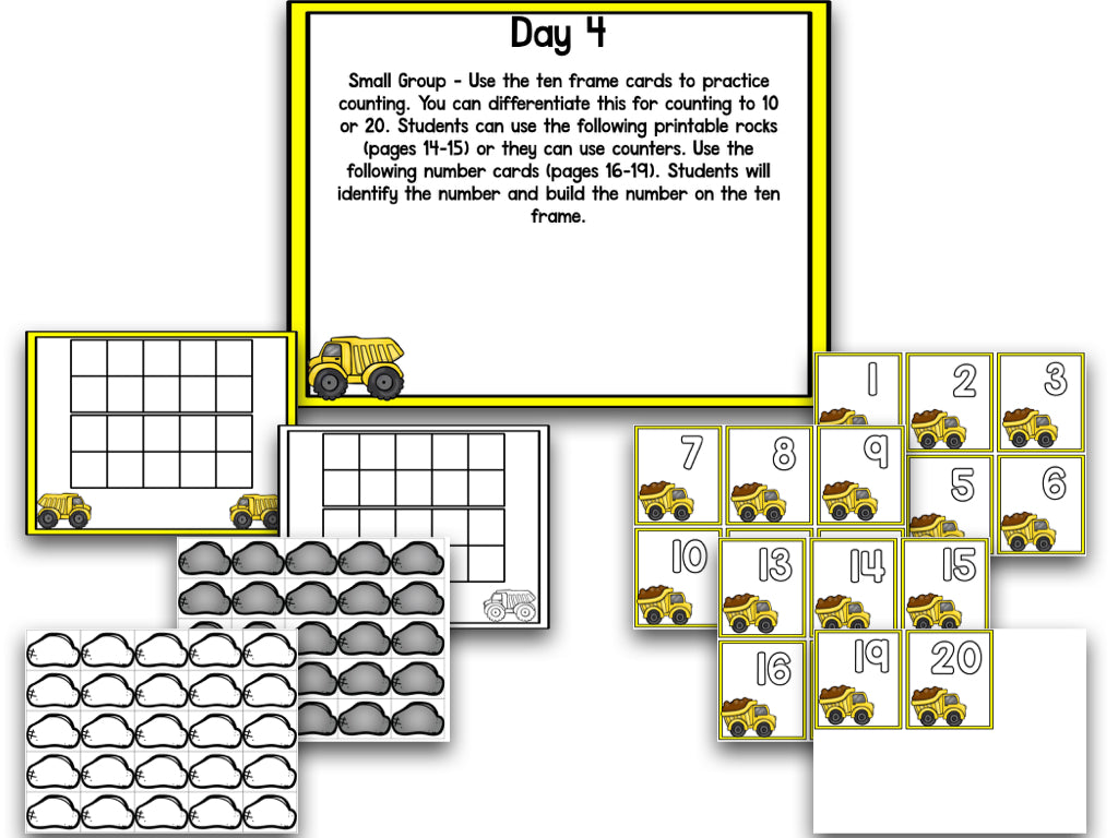 Math It Up! Counting With Trucks – The Kindergarten Smorgasboard Online ...