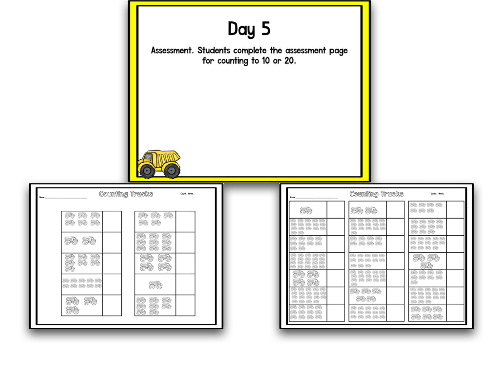 Math It Up! Counting With Trucks – The Kindergarten Smorgasboard Online ...