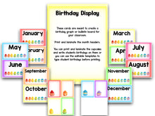 Pastel Classroom Decor Set - Editable