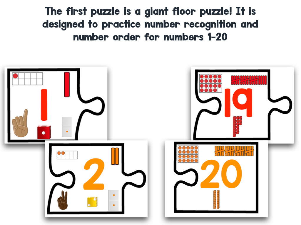 GIANT Numbers and Counting Puzzles!