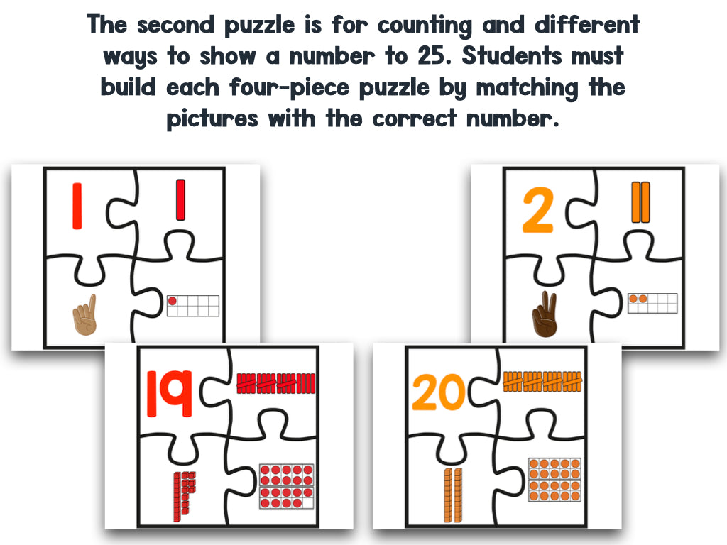 GIANT Numbers and Counting Puzzles!