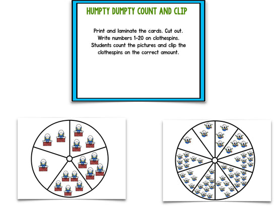 Nursery Rhymes Math and Literacy Centers – The Kindergarten ...