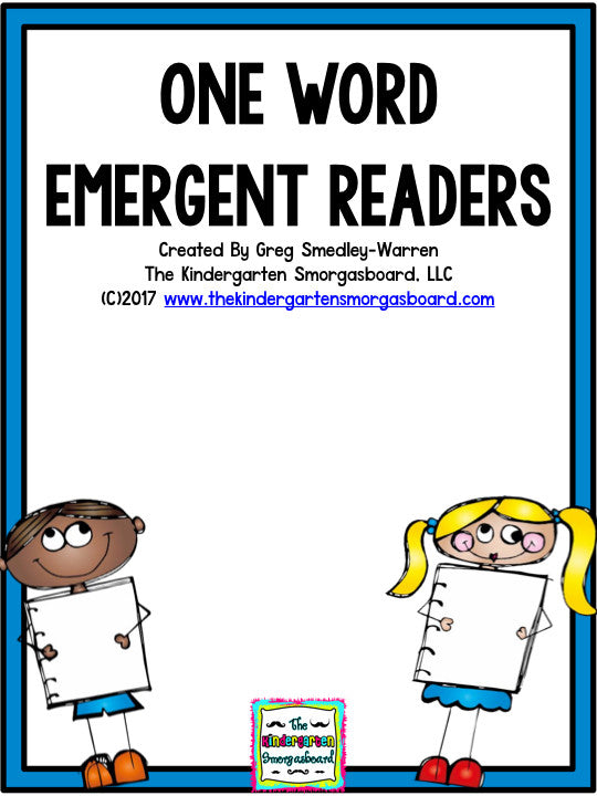 One Word Emergent Readers