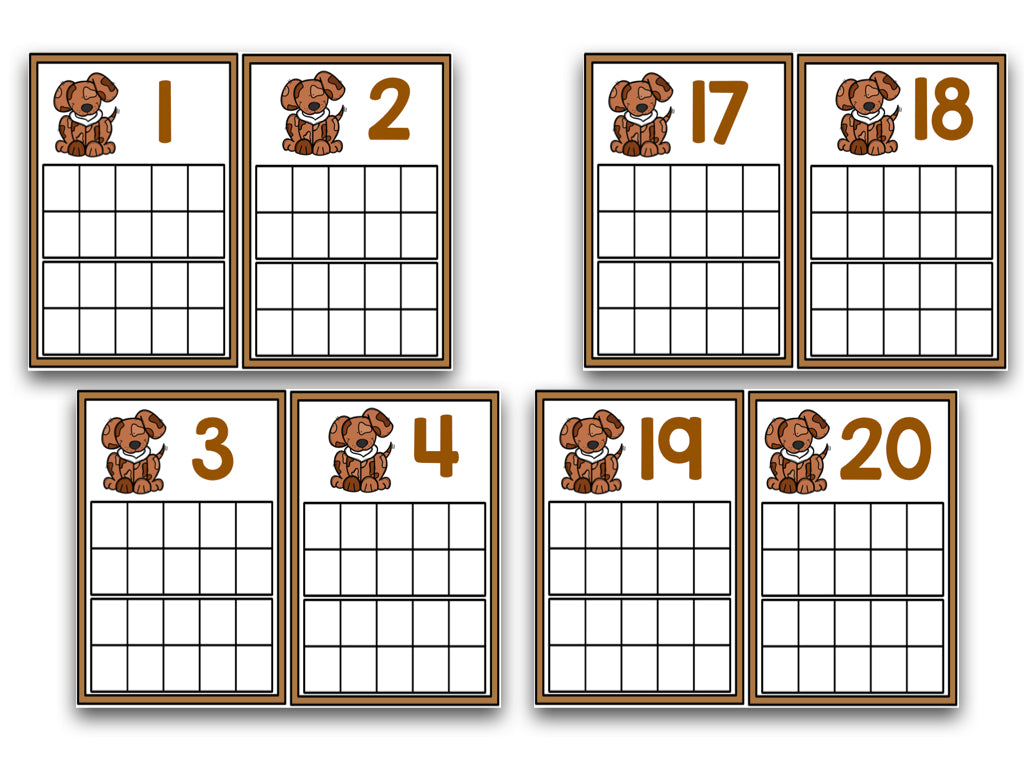 Pets Ten Frame Cards