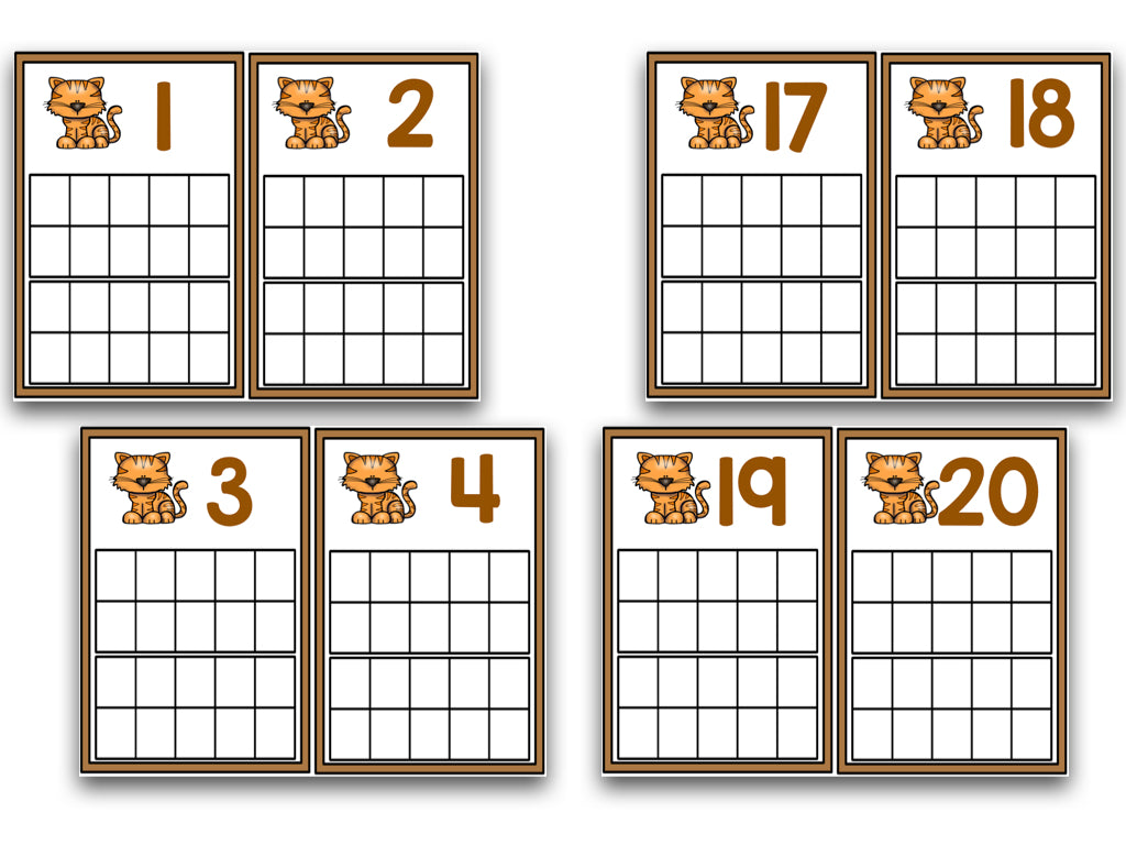 Pets Ten Frame Cards