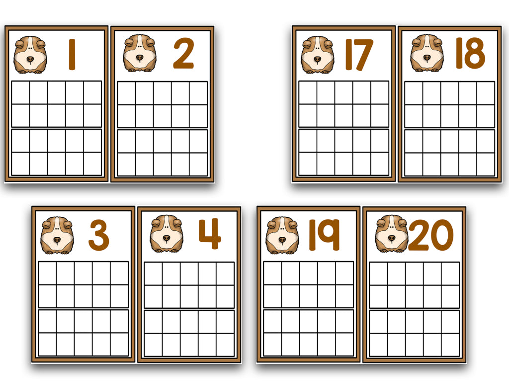 Pets Ten Frame Cards
