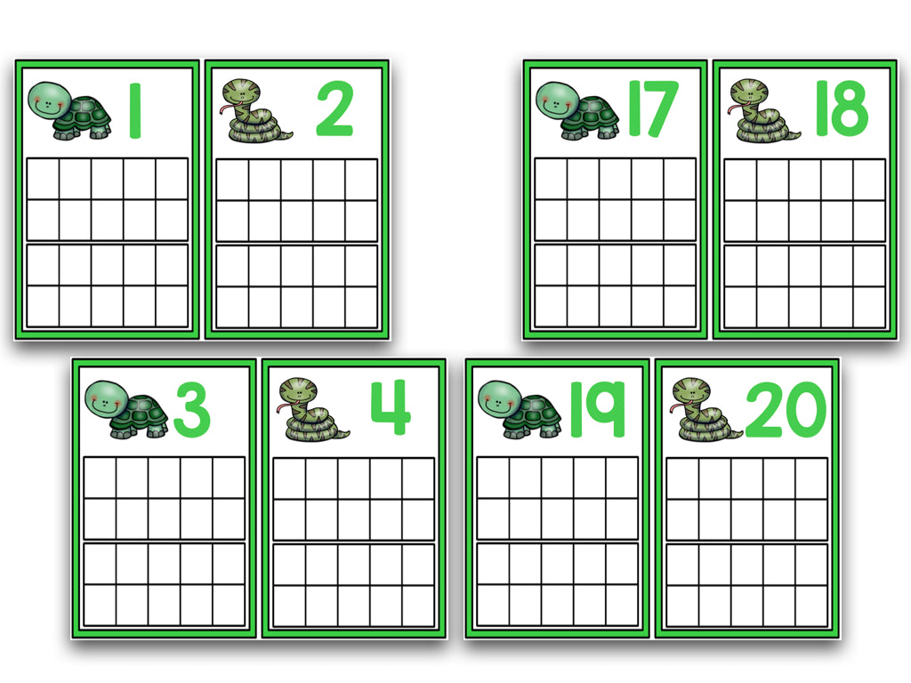 Pets Ten Frame Cards