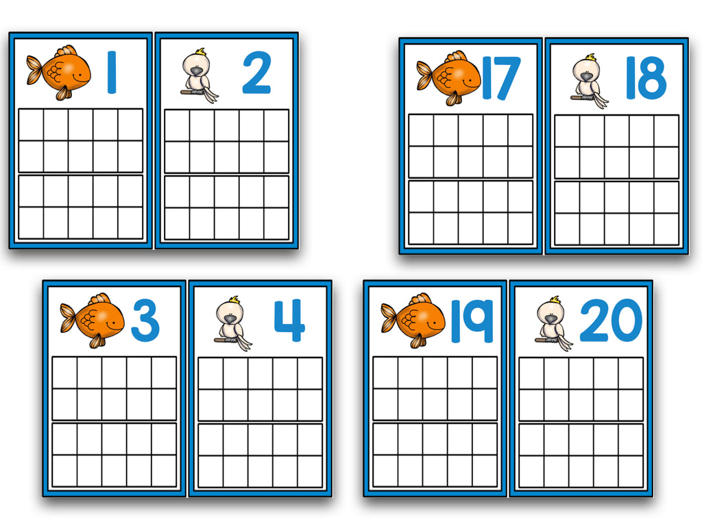 Pets Ten Frame Cards