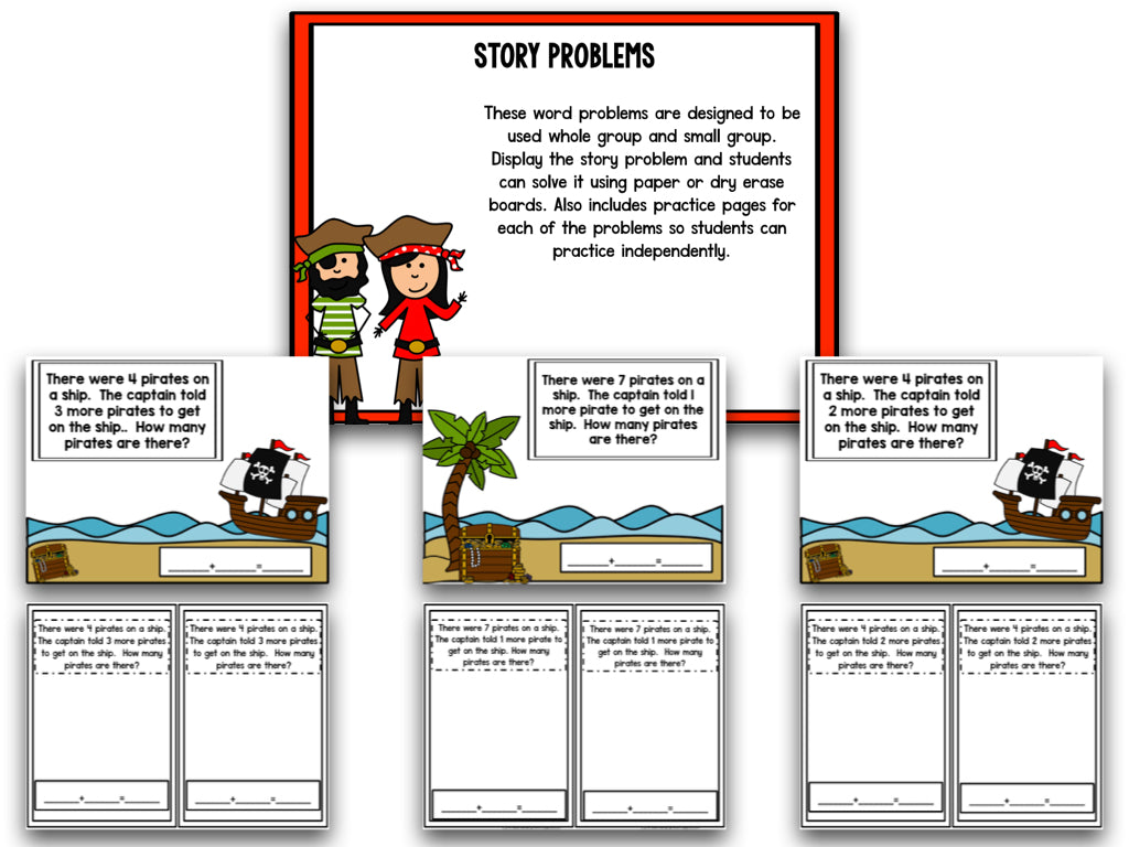 Pirate Addition and Subtraction BUNDLE!