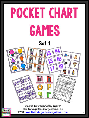 Pocket Chart Concentration Games: Set 1