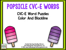 Popsicle CVC-E Words